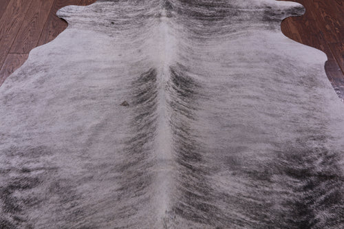 Grey Brindle Natural Cowhide Rug - Large 6' 7
