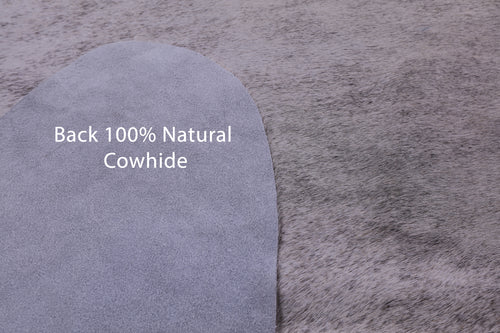Grey Brindle Natural Cowhide Rug - Large 6' 7