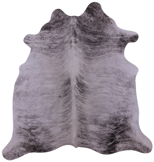 Grey Brindle Natural Cowhide Rug - Large 6' 7