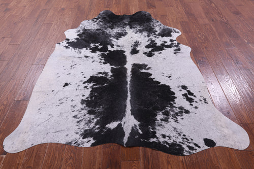 Black Salt & Pepper Natural Cowhide Rug - X-Large 7' 0