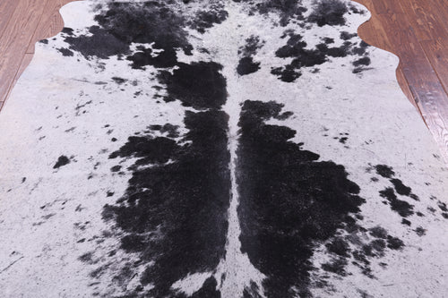 Black Salt & Pepper Natural Cowhide Rug - X-Large 7' 0