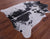 Black Salt & Pepper Natural Cowhide Rug - X-Large 7' 0"H x 5' 9"W