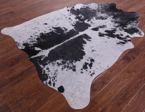 Black Salt & Pepper Natural Cowhide Rug - X-Large 7' 0