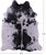 Black Salt & Pepper Natural Cowhide Rug - X-Large 7' 0"H x 5' 9"W