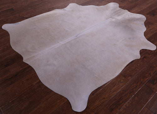 Beige Natural Cowhide Rug - Large 6' 9