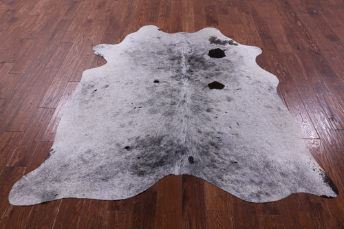 Black Salt & Pepper Natural Cowhide Rug - Medium 6' 1