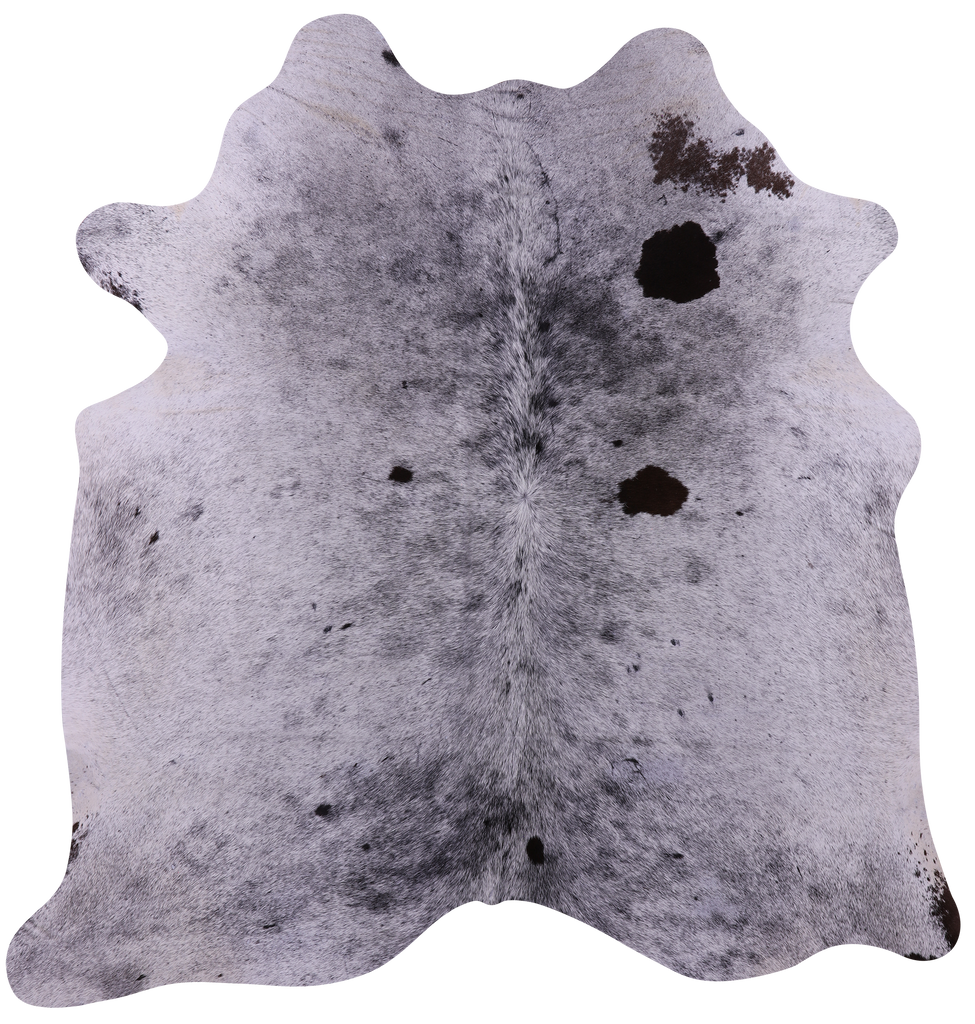 Black Salt & Pepper Natural Cowhide Rug - Medium 6' 1"H x 5' 10"W