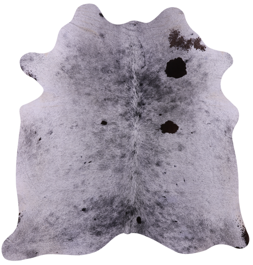 Black Salt & Pepper Natural Cowhide Rug - Medium 6' 1