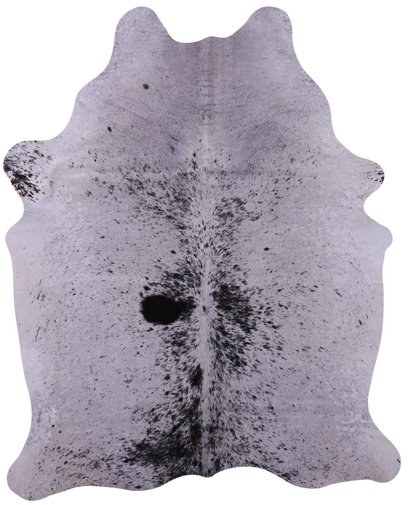 Black Salt & Pepper Natural Cowhide Rug - Large 6' 7"H x 5' 4"W