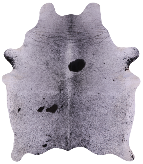 Black Salt & Pepper Natural Cowhide Rug - Large 6' 9
