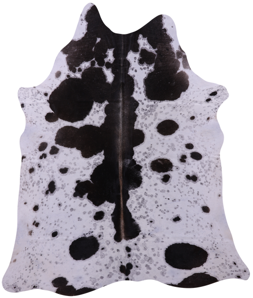 Brown Salt & Pepper Natural Cowhide Rug - X-Large 7' 0