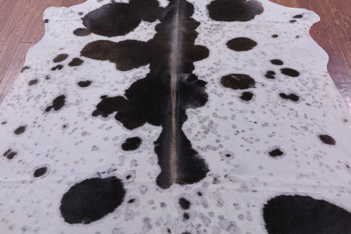 Brown Salt & Pepper Natural Cowhide Rug - X-Large 7' 0