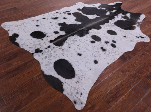 Brown Salt & Pepper Natural Cowhide Rug - X-Large 7' 0