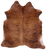 Brindle Natural Brown Cowhide Rug - Large 6' 4"H x 5' 11"W