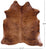Brindle Natural Brown Cowhide Rug - Large 6' 4"H x 5' 11"W