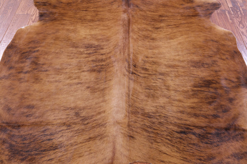 Brindle Natural Brown Cowhide Rug - Large 6' 4