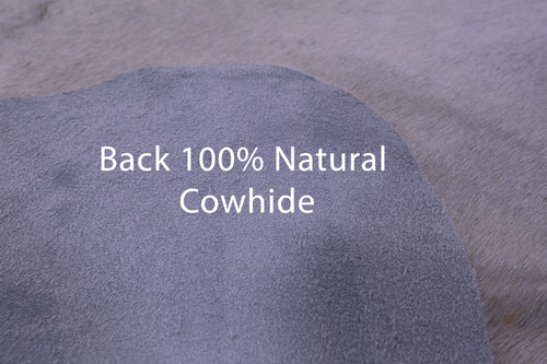 Brown & White Natural Cowhide Rug - X-Large 7' 0