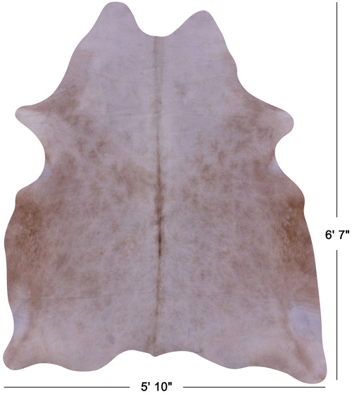 Beige Natural Cowhide Rug - Large 6' 7
