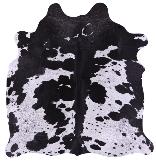 Black Salt & Pepper Natural Cowhide Rug - Medium 6' 0