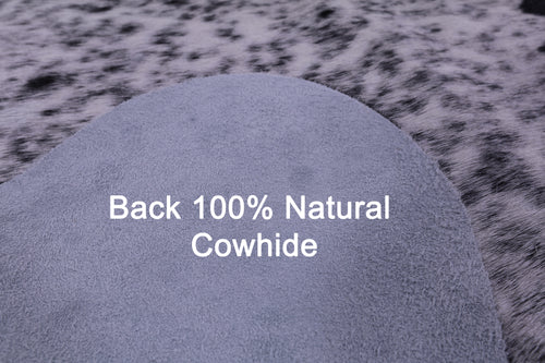 Black Salt & Pepper Natural Cowhide Rug - Medium 6' 0