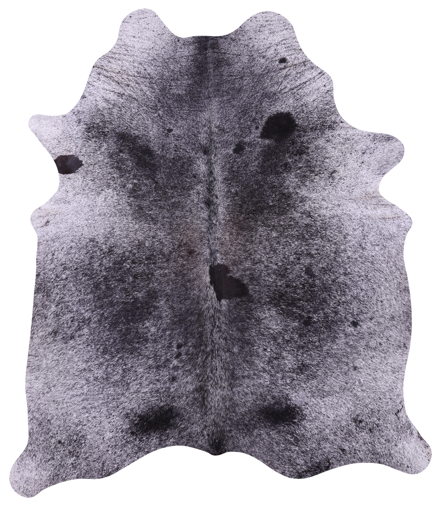 Black Salt & Pepper Natural Cowhide Rug - Medium 6' 2"H x 5' 5"W