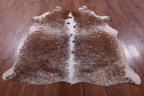 Brown Salt & Pepper Natural Cowhide Rug - Medium 6' 2