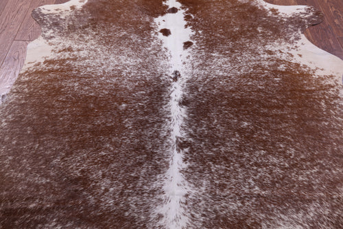 Brown Salt & Pepper Natural Cowhide Rug - Medium 6' 2