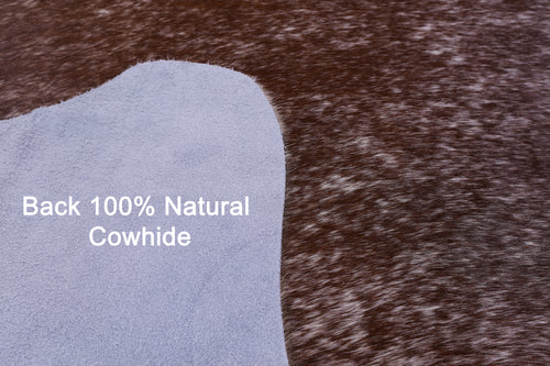 Brown Salt & Pepper Natural Cowhide Rug - Medium 6' 2