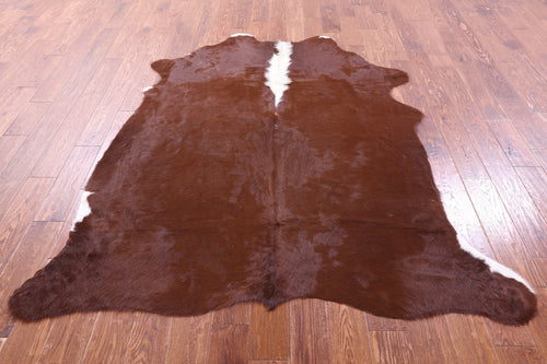 Dark Brown Natural Cowhide Rug - Large 6' 8