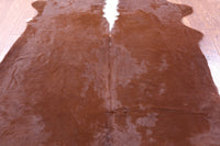 Thumbnail for Dark Brown Natural Cowhide Rug - Large 6' 8