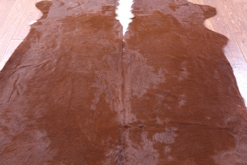 Dark Brown Natural Cowhide Rug - Large 6' 8