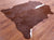 Dark Brown Natural Cowhide Rug - Large 6' 8"H x 5' 10"W