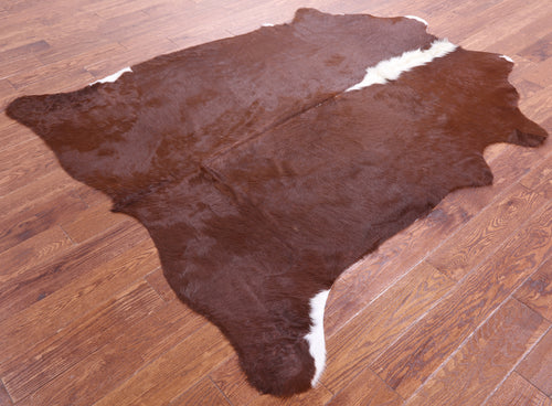 Dark Brown Natural Cowhide Rug - Large 6' 8