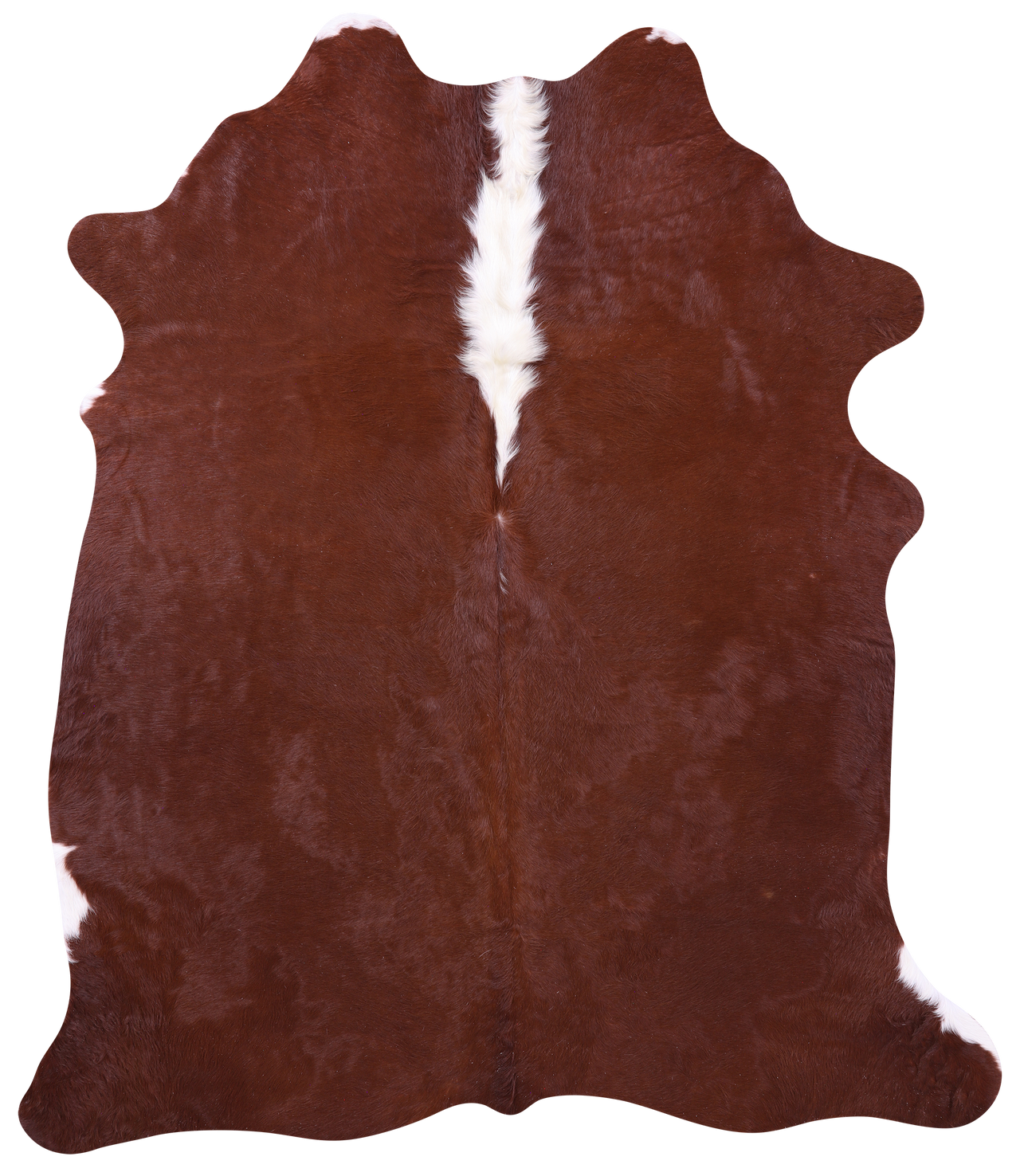 Dark Brown Natural Cowhide Rug - Large 6' 8"H x 5' 10"W