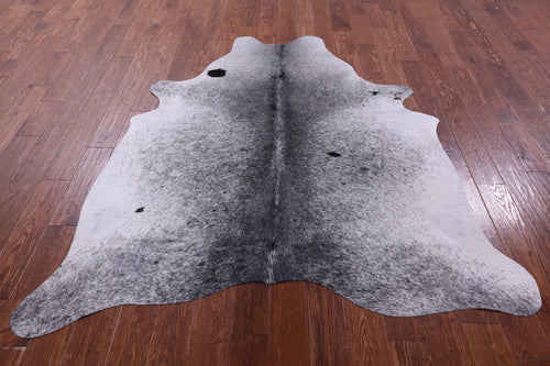 Black Salt & Pepper Natural Cowhide Rug - Large 6' 8