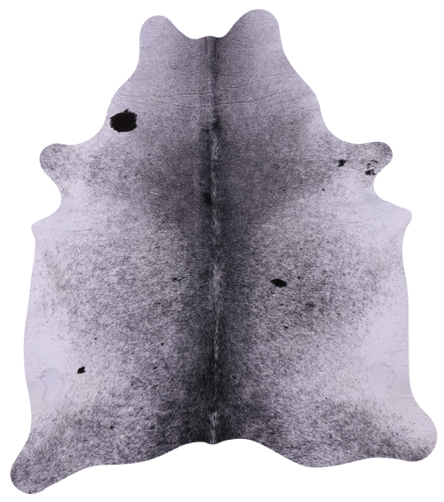 Black Salt & Pepper Natural Cowhide Rug - Large 6' 8