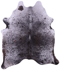 Thumbnail for Brown Salt & Pepper Natural Cowhide Rug - Large 6' 9