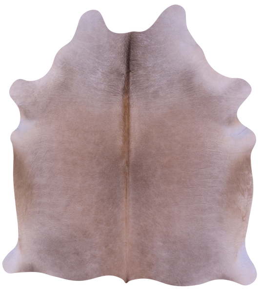 Light Brown Natural Cowhide Rug - Large 6' 4"H x 5' 11"W