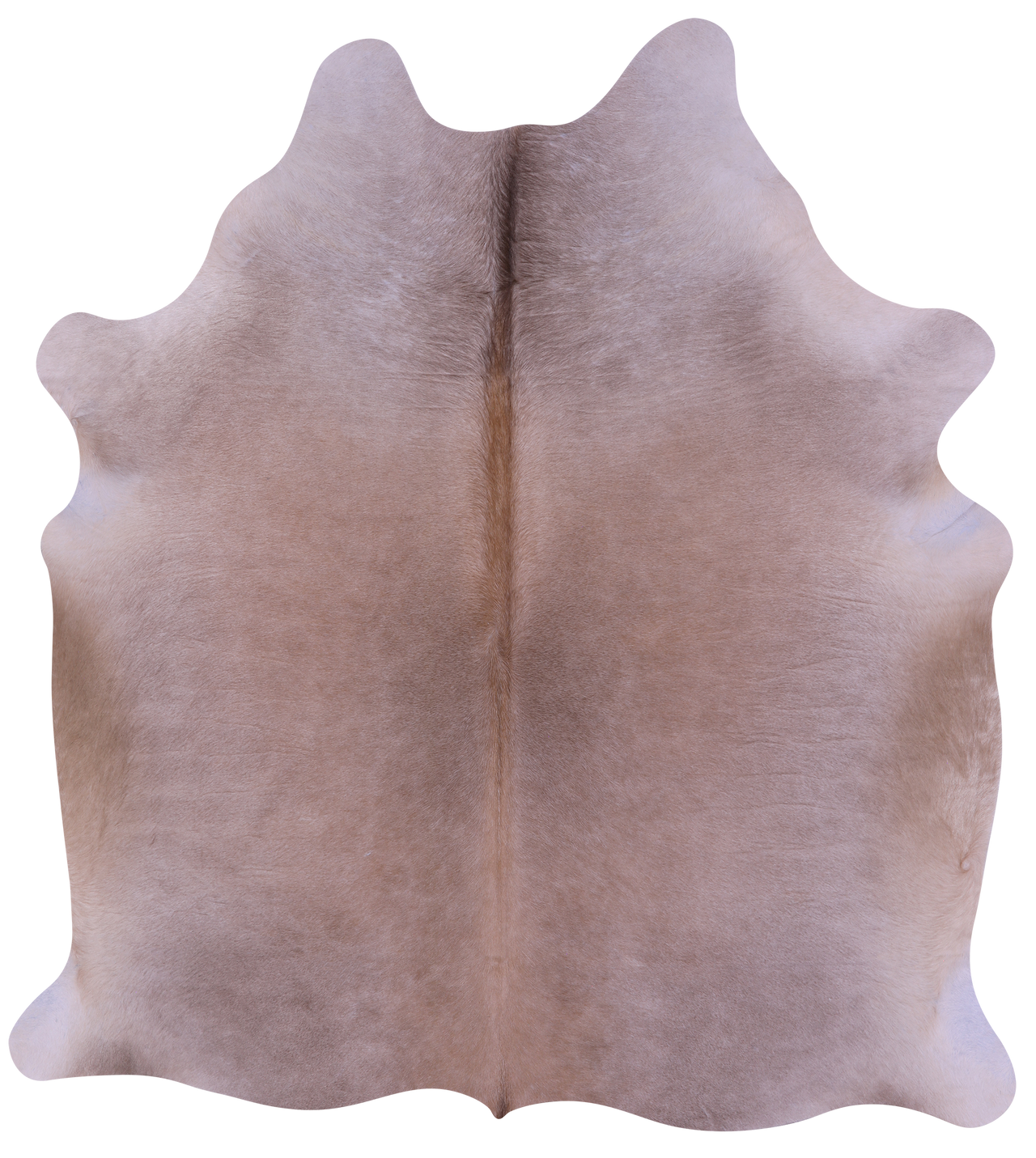 Light Brown Natural Cowhide Rug - Large 6' 4"H x 5' 11"W