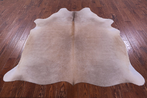 Light Brown Natural Cowhide Rug - Large 6' 4