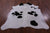 Black & White Natural Cowhide Rug - Large 6' 4"H x 5' 7"W