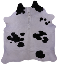 Thumbnail for Black & White Natural Cowhide Rug - Large 6' 4