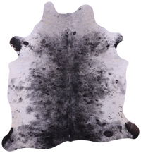 Thumbnail for Black Salt & Pepper Natural Cowhide Rug - Large 6' 9
