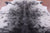 Black Salt & Pepper Natural Cowhide Rug - Large 6' 9"H x 6' 6"W