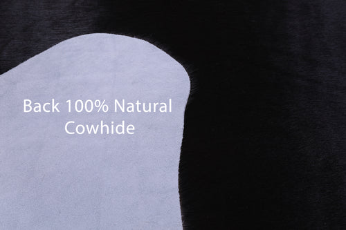 Black & White Natural Cowhide Rug - Medium 6' 3