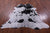 Black Salt & Pepper Natural Cowhide Rug - Medium 6' 0"H x 6' 2"W