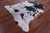 Black Salt & Pepper Natural Cowhide Rug - Medium 6' 0"H x 6' 2"W