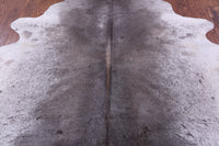 Thumbnail for Grey & White Natural Cowhide Rug - Large 6' 7