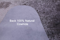 Thumbnail for Grey & White Natural Cowhide Rug - Large 6' 7
