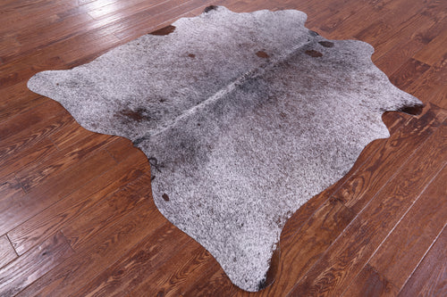 Brown Salt & Pepper Natural Cowhide Rug - Medium 6' 0